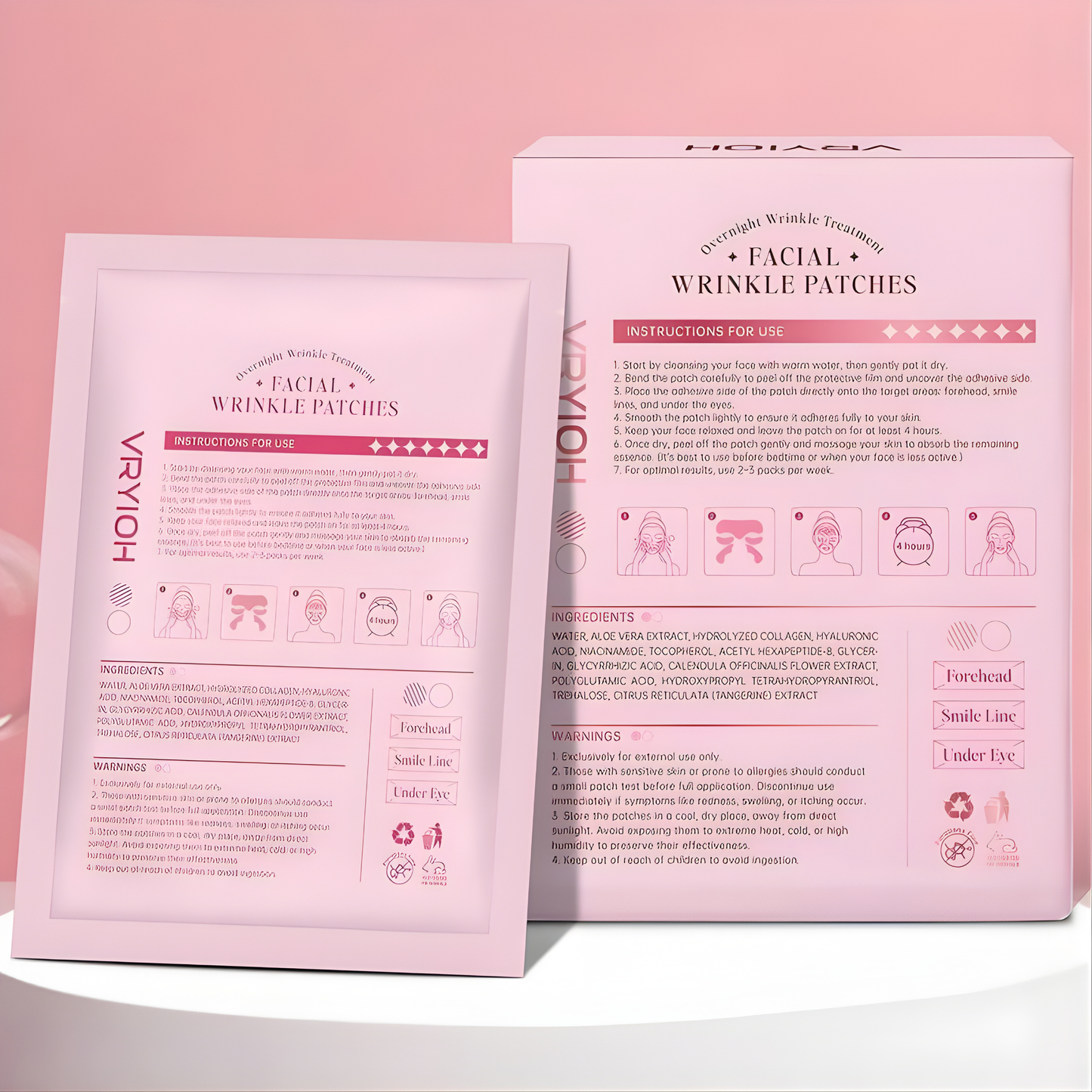 WrinkleLift Pro™ 3-in-1 Overnight Facial Patches