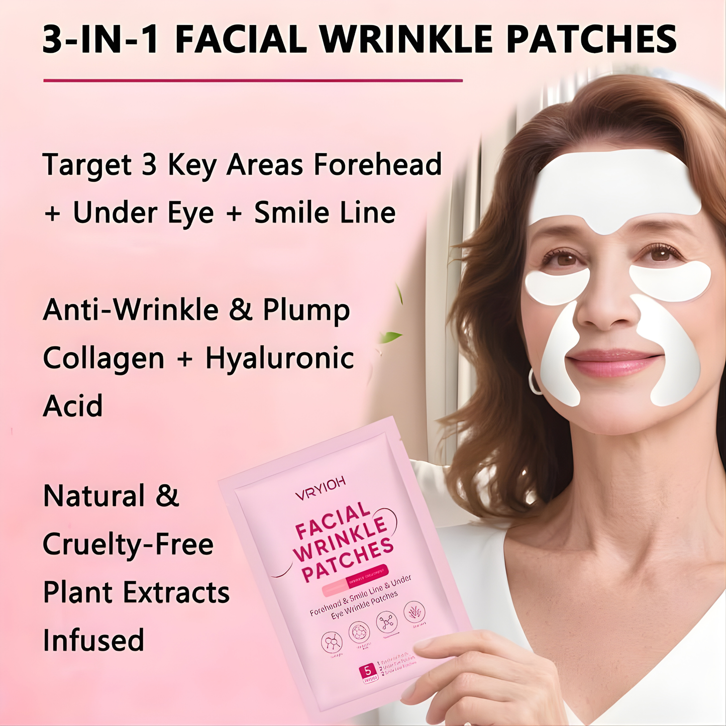 WrinkleLift Pro™ 3-in-1 Overnight Facial Patches