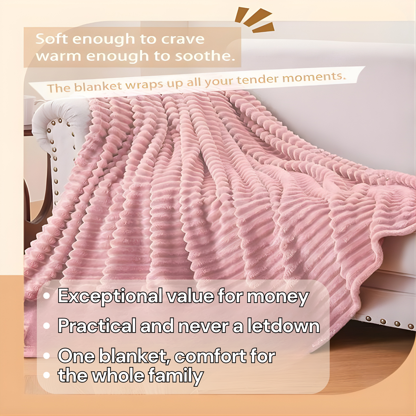 CozyStripe™ Luxe Blanket